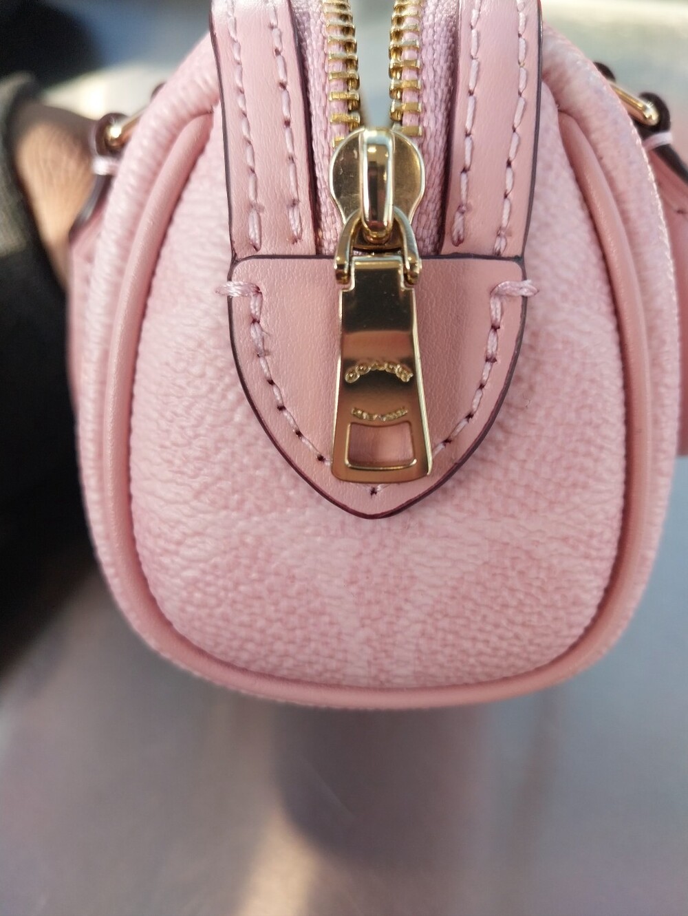 Coach Signature Mini Rowan Charm in Powder Pink - Picture 9 of 10